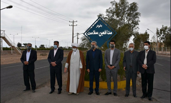 بلوار مدافعین سلامت در شهر بم افتتاح شد
