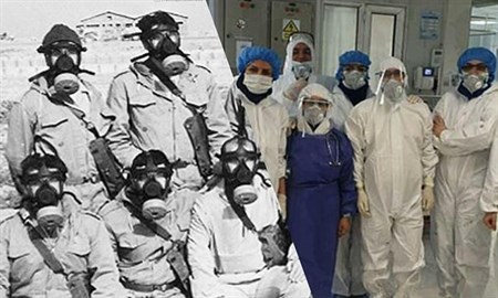 فداکاری مدافعان سلامت، رشادتهای رزمندگان در دوران دفاع مقدس را برای مردم تداعی میکند فداکاری مدافعان سلامت، رشادتهای رزمندگان در دوران دفاع مقدس را برای مردم تداعی میکند