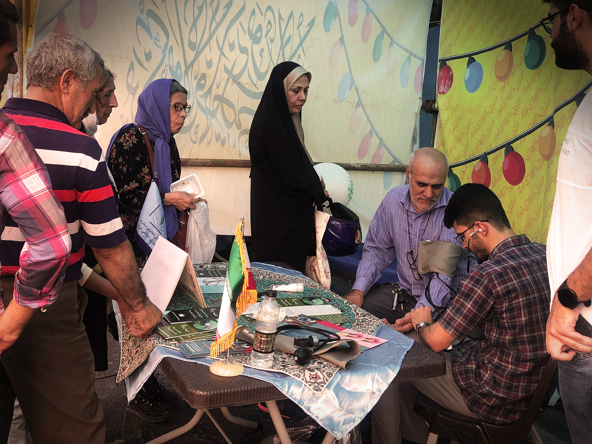 برپایی غرفه پایش سلامت سازمان نظام پرستاری در جشن عید غدیر